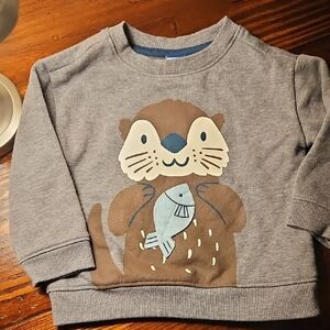 Old Navy Gray Otter Kids Sweatshirt
